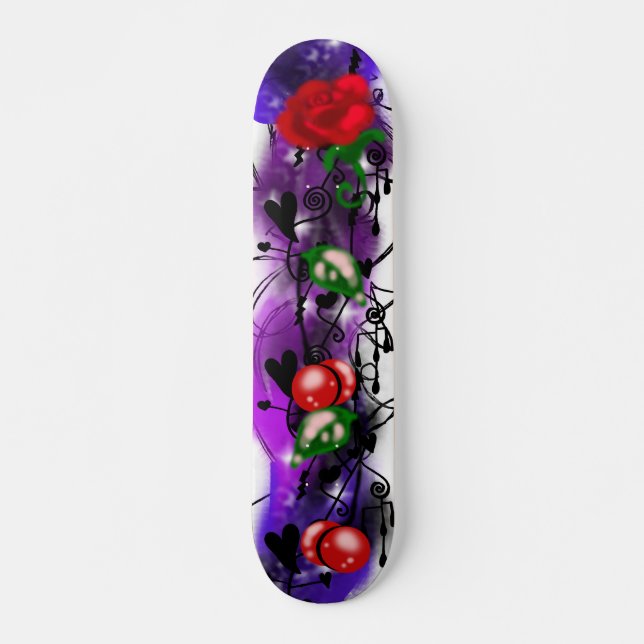Skateboard Graffiti Rosa Tempestade (Frente)