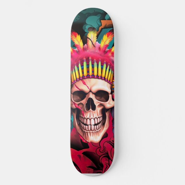 Skateboard Grafite nativo americano (Frente)
