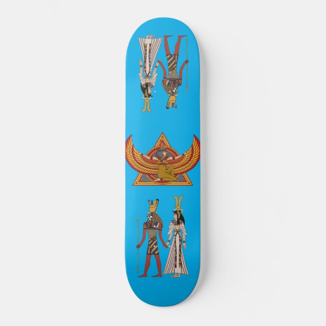 Skateboard Isis & Horus egípcios (Frente)