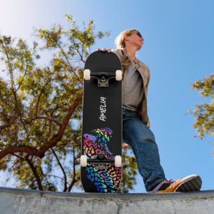 Skateboard Jaguar Arco-íris Colorido