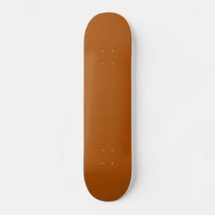 Skateboard Laranja Queimada Sólida