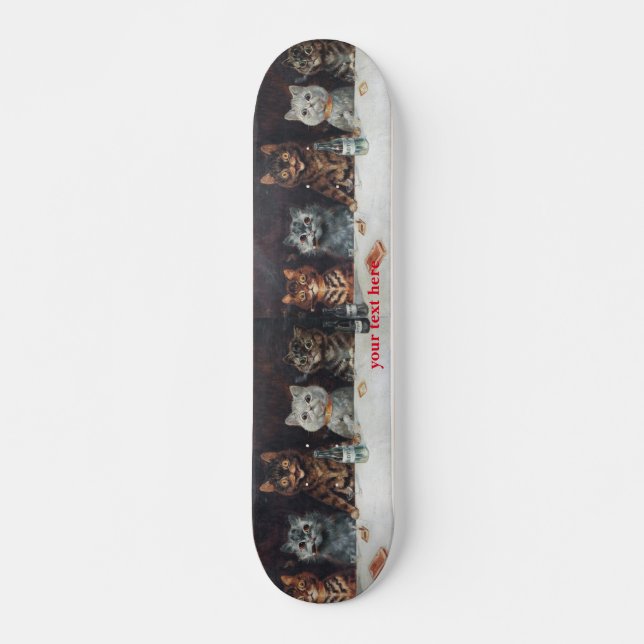 Skateboard Louis Wain Cats (Frente)