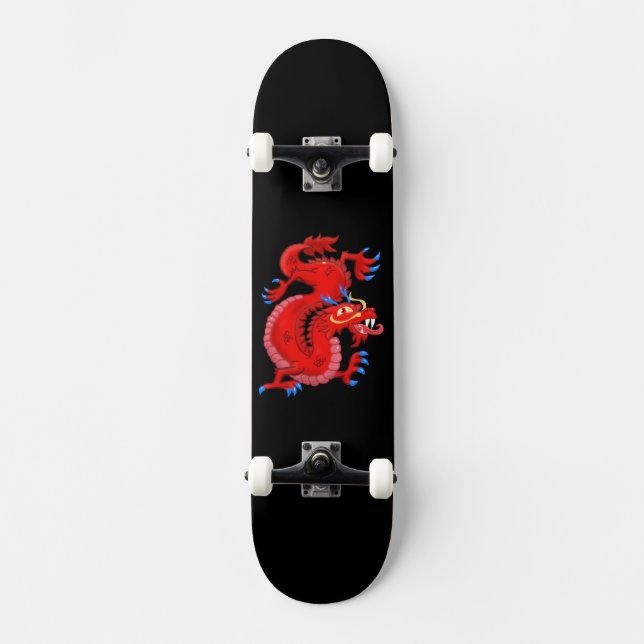 Skateboard Maiestoso Red Dragon (Frente)