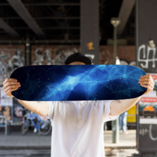 Skateboard Nebula Azul Pavimento do skate espaci