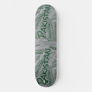 Skateboard Nuvem de Palavras Orgulho Nacional do P