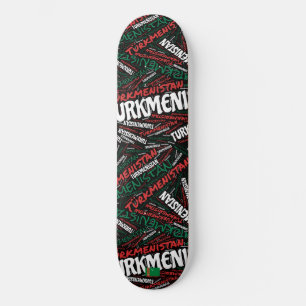 Skateboard Nuvem de Palavras Orgulho Nacional do T