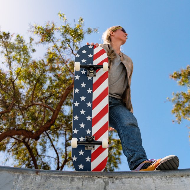 Skateboard Orgulho Americano (Ao ar livre 1)