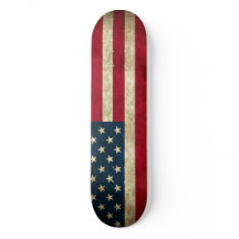 Skateboard Patriótico com a bandeira Americana