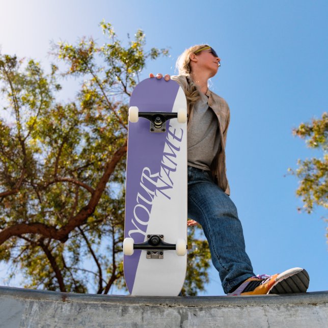 Skateboard Personalizado - Adicione seu nome (Ao ar livre 1)