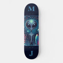 Skateboard Personalizado Alien Espacial