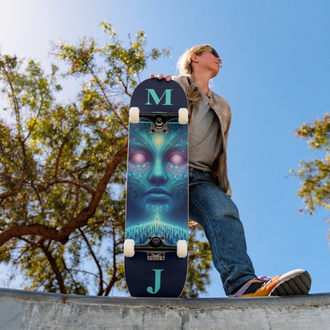 Skateboard Personalizado Alien Espacial (Ao ar livre 1)