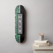 Skateboard Personalizado de Onda Moderna
