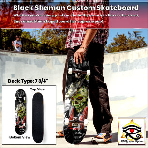Skateboard Personalizado do Shaman Preto