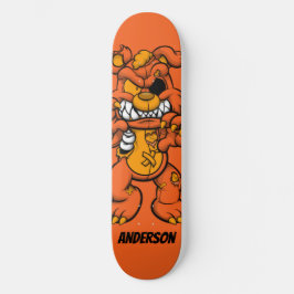 Skateboard Personalizado Orange Ted Zombie
