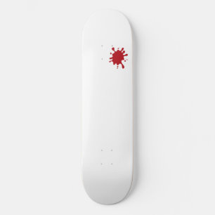 Skateboard Personalizado Vermelho Tomate Mancha
