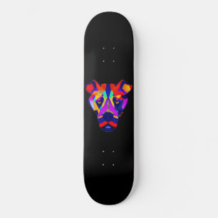 Skateboard preto do cachorro de Alexander