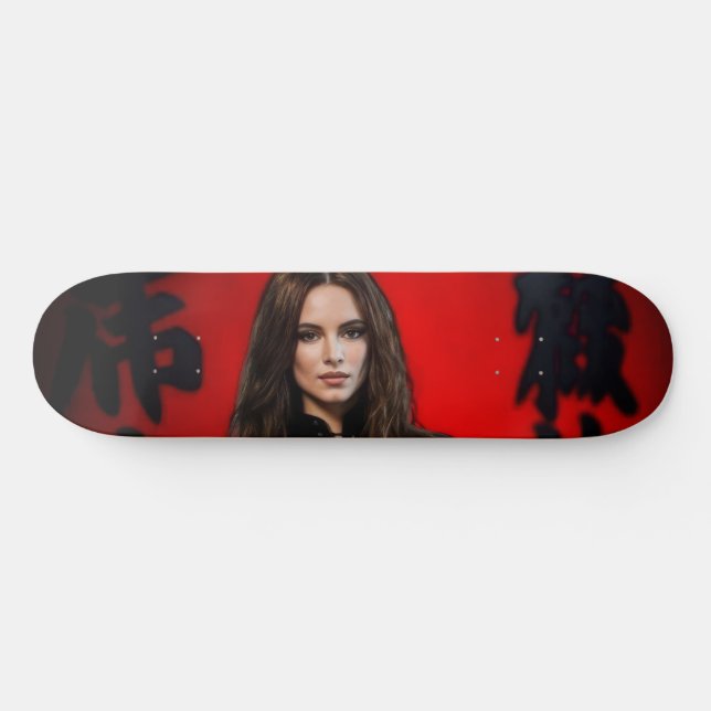 skateboard Preto Vermelho (Horz)