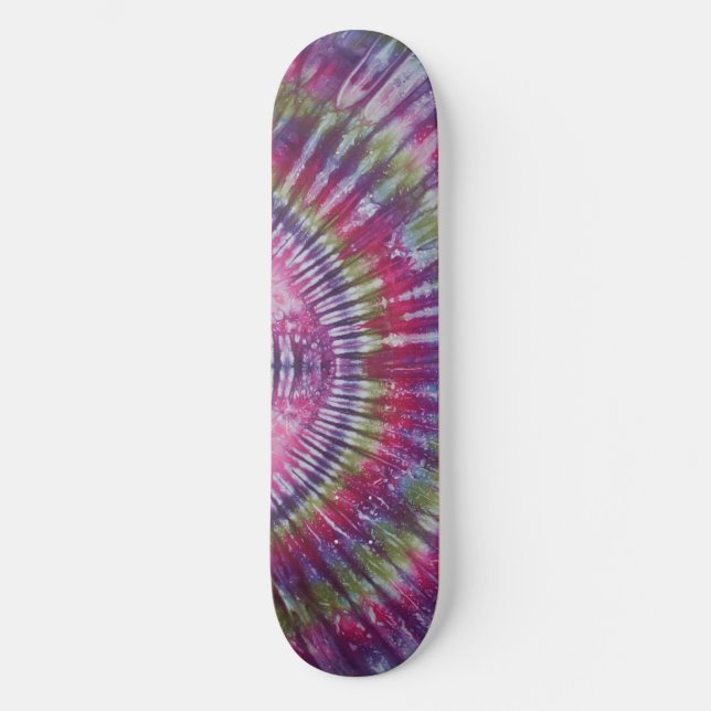 Skateboard Púrpura Tie Dye (Frente)