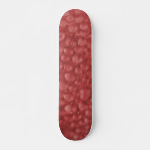 Skateboard Red Bubbles