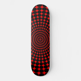 Skateboard Red Hypno