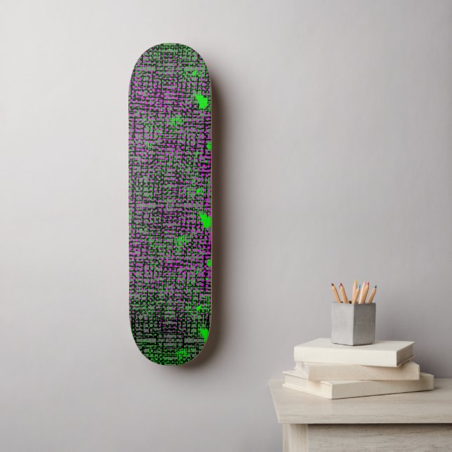 Skateboard Roxo (Arte de parede)