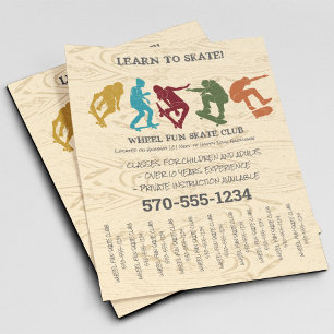 Skateboard, Skateboarders Folheto Personalizado Gr