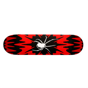 skateboard spider black and red