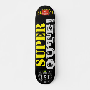 Skateboard SUPER QUTE JMT, deck de 7 ¾"