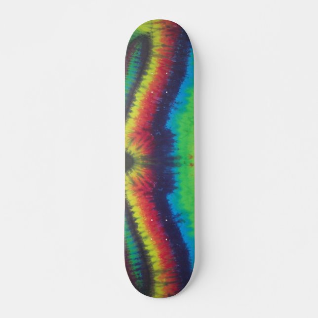 Skateboard Tie Dye das Asas Superiores (Frente)