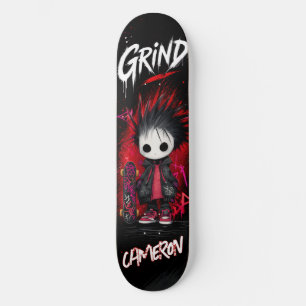 Skateboard Urbano Graffiti Emo Anime Personalizado