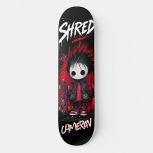 Skateboard Urbano Grafite Emo Anime Personalizado