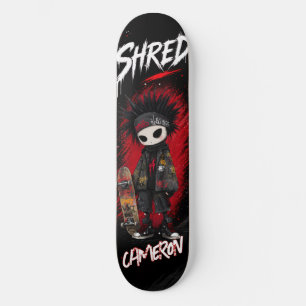Skateboard Urbano Grafite Emo Anime Personalizado