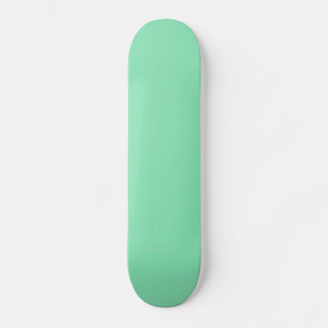 Skateboard Verde de Casa Sólida (Frente)