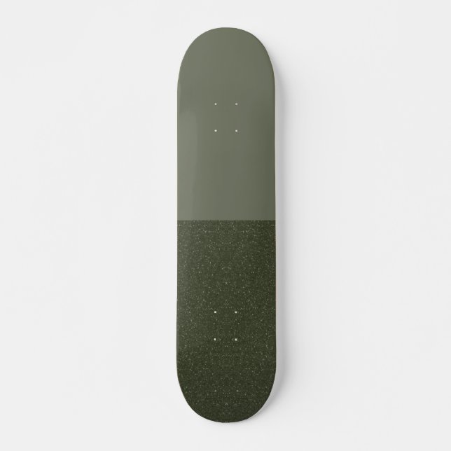 Skateboard Verde de Término Duplo - Personalizável (Frente)