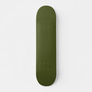 Skateboard Verde Exército Sólido para Estilo de Ru