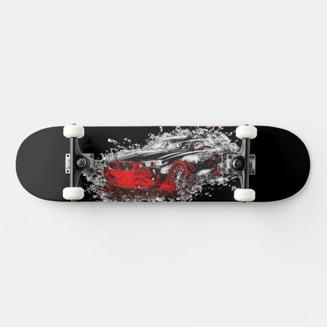 skateboard vermelho abstrato Car (Horz)