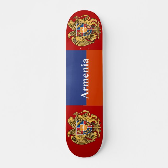 Skateboard Vermelho Azul (Frente)