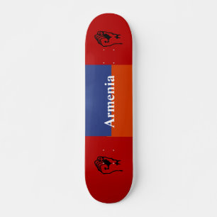 Skateboard Vermelho Azul