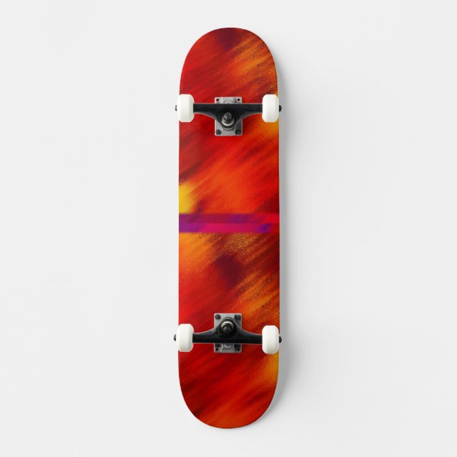 Skateboard Vermelho e Laranja (Frente)