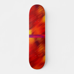 Skateboard Vermelho e Laranja