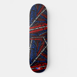 Skateboard Wordcloud Orgulho Nacional de Porto Ric
