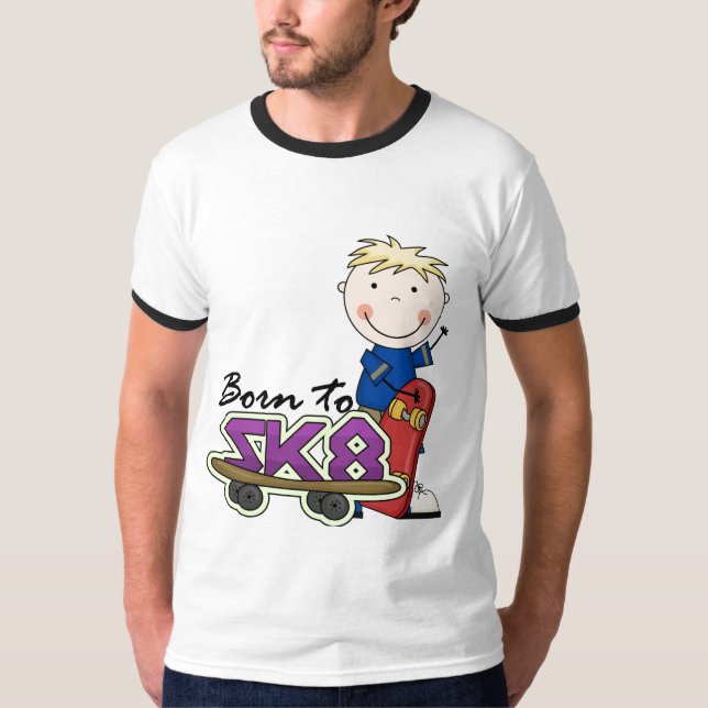 SKATEBOARDING - camiseta e presentes louros do (Frente)