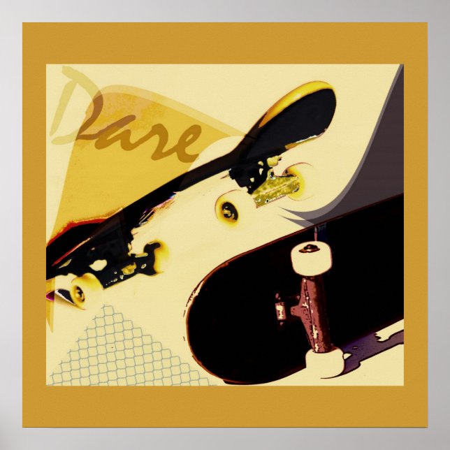 skateboards vintage estilo impressão (Frente)