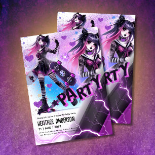 Skater de Festa de aniversário de Menina de Prato