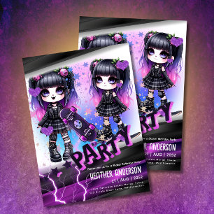 Skater de Festa de aniversário de Menina de Prato