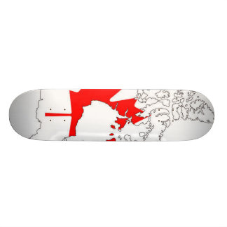 Skates da bandeira de Canadá