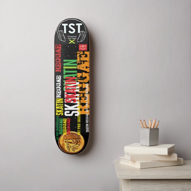 SKATIN REGGAE JMT Skateboard (Arte de parede)