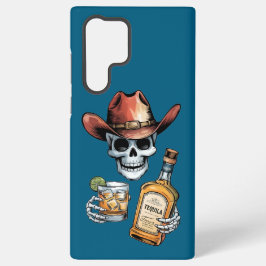 Skeleton Cowboy para Tequila e Whiskey Lovers