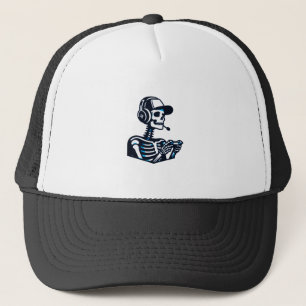 Skeleton Gamer Hat - Boné Legal para jogos no crân