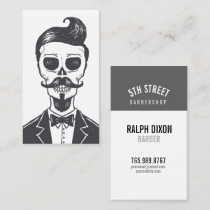 Skeleton Gentleman Barber Cartão de visita